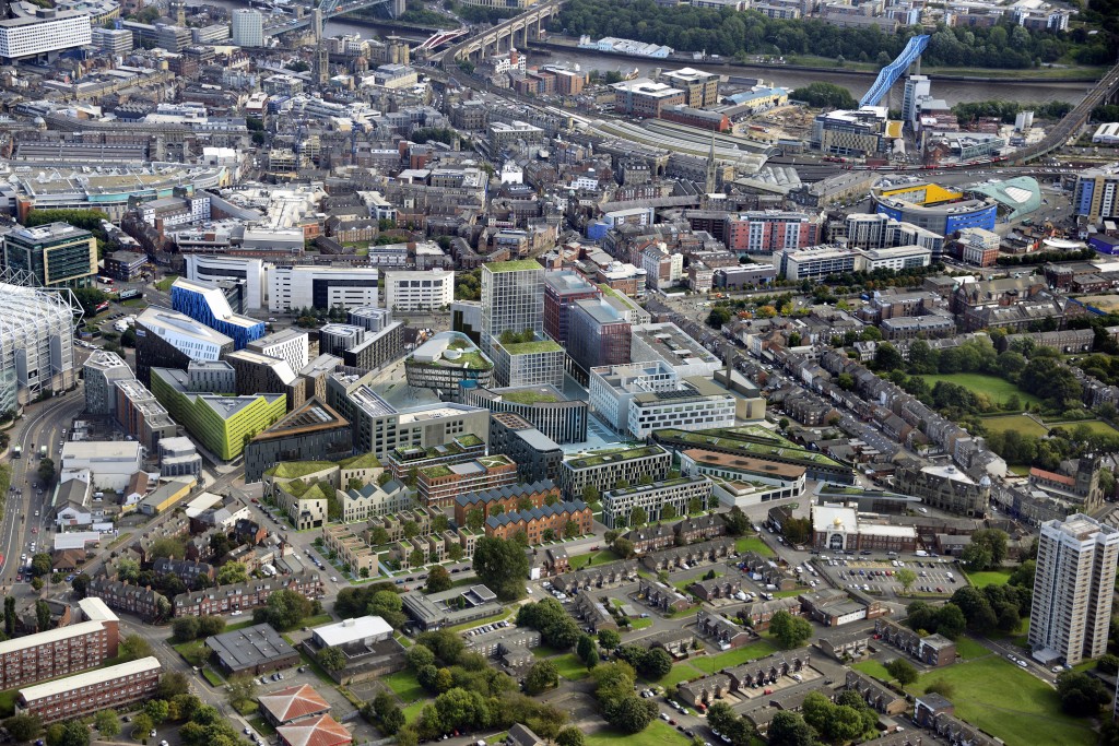 A digital impression of Newcastle's completed Helix